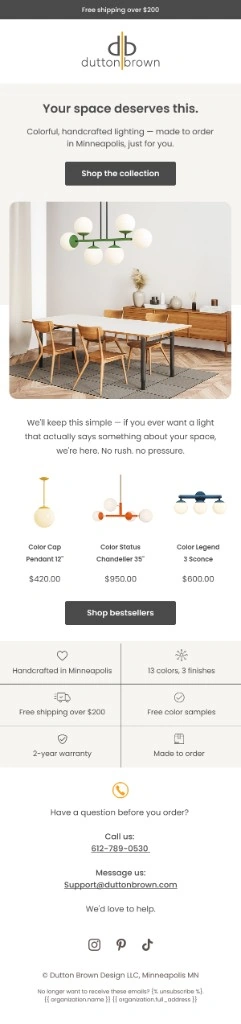 Dutton Brown your space deserves this email