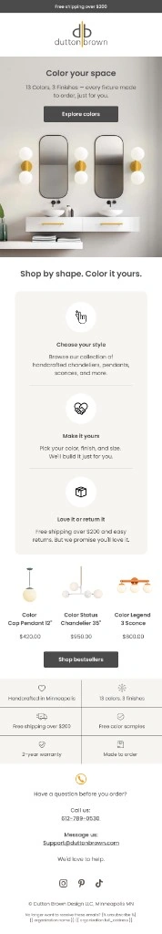 Dutton Brown color your space email
