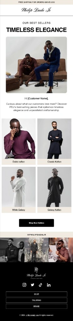 Philip Dada Jr timeless elegance bestsellers email