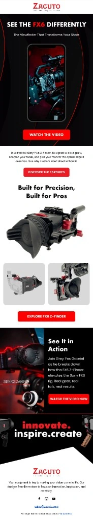 Zacuto Sony FX6 Z-Finder email